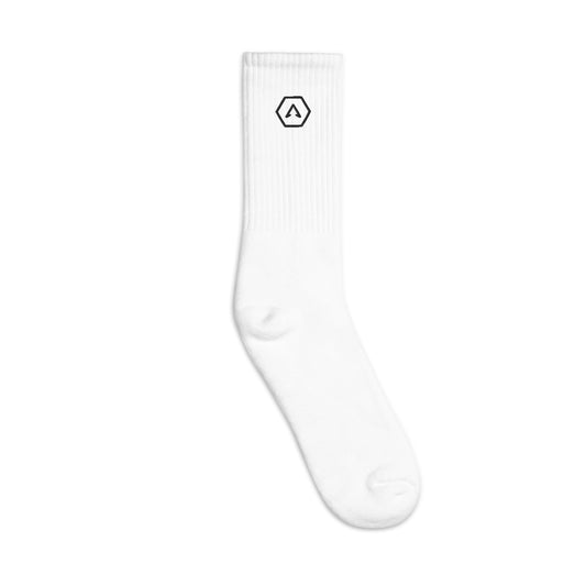 AG Logo Socks (White)